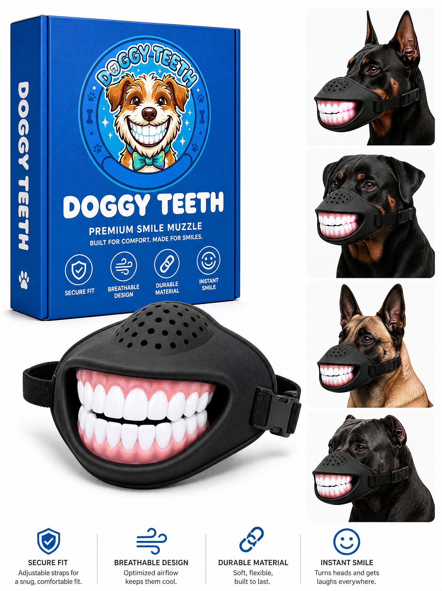 Doggy Teeth human teeth dog muzzle